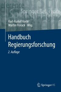 Cover image: Handbuch Regierungsforschung 2nd edition 9783658300708