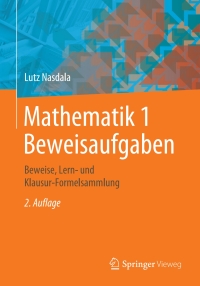 Imagen de portada: Mathematik 1 Beweisaufgaben 2nd edition 9783658301590