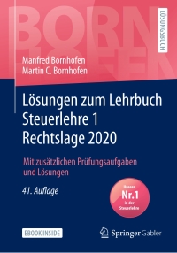 Cover image: Lösungen zum Lehrbuch Steuerlehre 1 Rechtslage 2020 41st edition 9783658303228