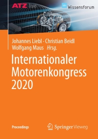 Imagen de portada: Internationaler Motorenkongress 2020 1st edition 9783658304997