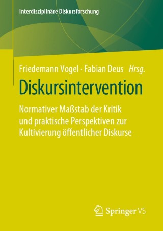 Cover image: Diskursintervention 1st edition 9783658305581