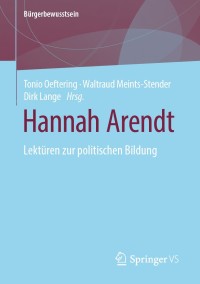 Cover image: Hannah Arendt 1st edition 9783658306755