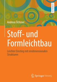Imagen de portada: Stoff- und Formleichtbau 9783658307134