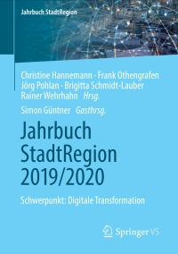 Cover image: Jahrbuch StadtRegion 2019/2020 1st edition 9783658307493