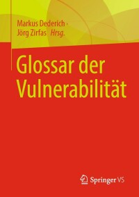 Cover image: Glossar der Vulnerabilität 9783658307776