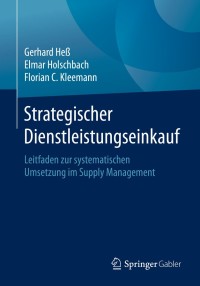 Cover image: Strategischer Dienstleistungseinkauf 9783658307981