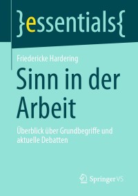 Cover image: Sinn in der Arbeit 9783658308155