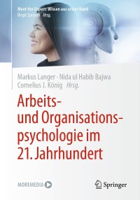 Omslagafbeelding: Arbeits- und Organisationspsychologie im 21. Jahrhundert 9783658308377