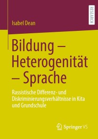 Titelbild: Bildung – Heterogenität – Sprache 9783658308551