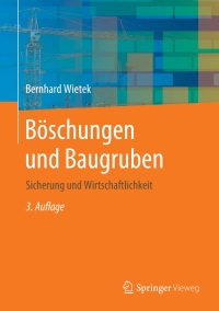 Cover image: Böschungen und Baugruben 3rd edition 9783658308728