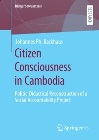 Immagine di copertina: Citizen Consciousness in Cambodia 9783658308780