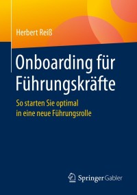 Cover image: Onboarding für Führungskräfte 9783658309848