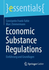 Titelbild: Economic Substance Regulations 9783658310974