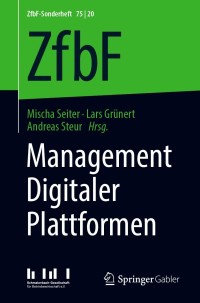 Cover image: Management Digitaler Plattformen 9783658311179