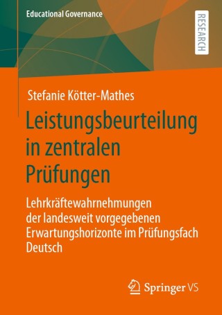 صورة الغلاف: Leistungsbeurteilung in zentralen Prüfungen 9783658312237