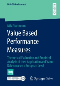 Cover image: Value Based Performance Measures 9783658314286