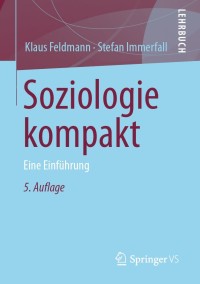 Imagen de portada: Soziologie kompakt 5th edition 9783658314491