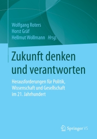 Imagen de portada: Zukunft denken und verantworten 1st edition 9783658317027