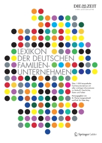 صورة الغلاف: Lexikon der deutschen Familienunternehmen 3rd edition 9783658318468