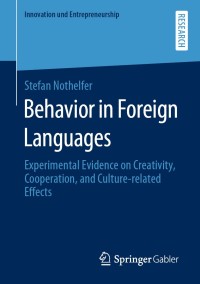 Cover image: Behavior in Foreign Languages 9783658318529