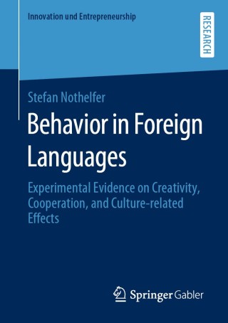 Titelbild: Behavior in Foreign Languages 9783658318529