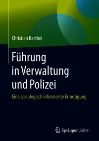 Immagine di copertina: Führung in Verwaltung und Polizei 9783658319816