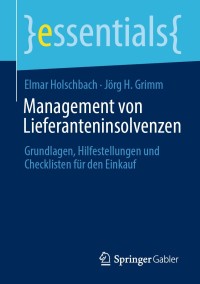 Cover image: Management von Lieferanteninsolvenzen 9783658323158