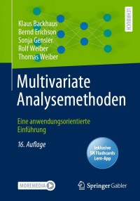 Cover image: Multivariate Analysemethoden 16th edition 9783658324247