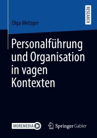 Titelbild: Personalführung und Organisation in vagen Kontexten 9783658325237