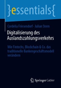 Cover image: Digitalisierung des Auslandszahlungsverkehrs 9783658327378