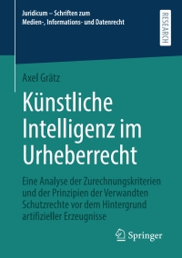 Imagen de portada: Künstliche Intelligenz im Urheberrecht 9783658330408