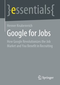 Cover image: Google for Jobs 9783658331122