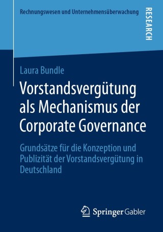 Imagen de portada: Vorstandsvergütung als Mechanismus der Corporate Governance 9783658332082