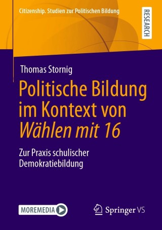 Omslagafbeelding: Politische Bildung im Kontext von Wählen mit 16 9783658332587