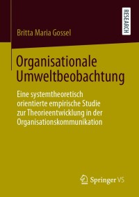 Omslagafbeelding: Organisationale Umweltbeobachtung 9783658333195