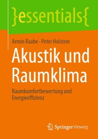صورة الغلاف: Akustik und Raumklima 9783658333232