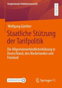 Immagine di copertina: Staatliche Stützung der Tarifpolitik 9783658334536