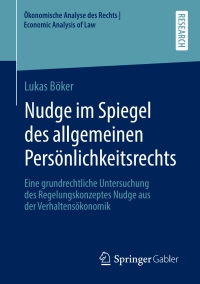 Cover image: Nudge im Spiegel des allgemeinen Persönlichkeitsrechts 9783658334710