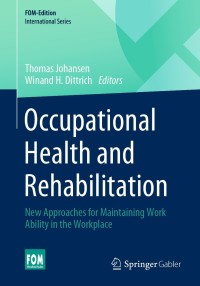 Cover image: Occupational Health and Rehabilitation 9783658334833