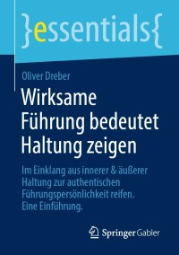 Imagen de portada: Wirksame Führung bedeutet Haltung zeigen 9783658335335