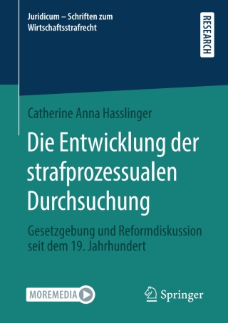 Cover image: Die Entwicklung der strafprozessualen Durchsuchung 9783658336196