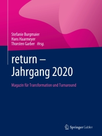 Imagen de portada: return – Jahrgang 2020 9783658336332