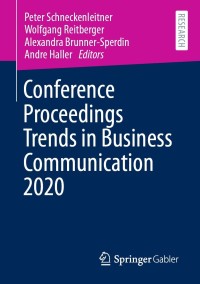 Immagine di copertina: Conference Proceedings Trends in Business Communication 2020 9783658336417