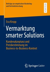Imagen de portada: Vermarktung smarter Solutions 9783658337827