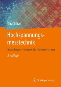 Titelbild: Hochspannungsmesstechnik 2nd edition 9783658337926