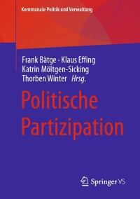 Cover image: Politische Partizipation 9783658339845