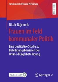 Imagen de portada: Frauen im Feld kommunaler Politik 9783658340407