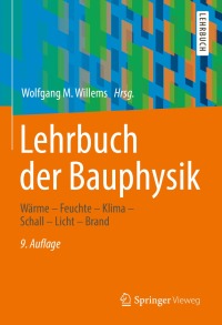 Cover image: Lehrbuch der Bauphysik 9th edition 9783658340926