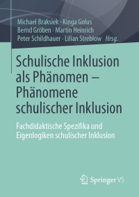 Imagen de portada: Schulische Inklusion als Phänomen – Phänomene schulischer Inklusion 9783658341770