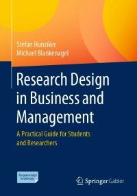 Imagen de portada: Research Design in Business and Management 9783658343569